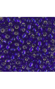 Miyuki rocailles Perlen 6/0 - Silverlined cobalt 6-20 (6-151S)
